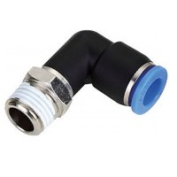 Conexão rosca 1/2 tubo de 8mm pneumática cotovelo engate rápido